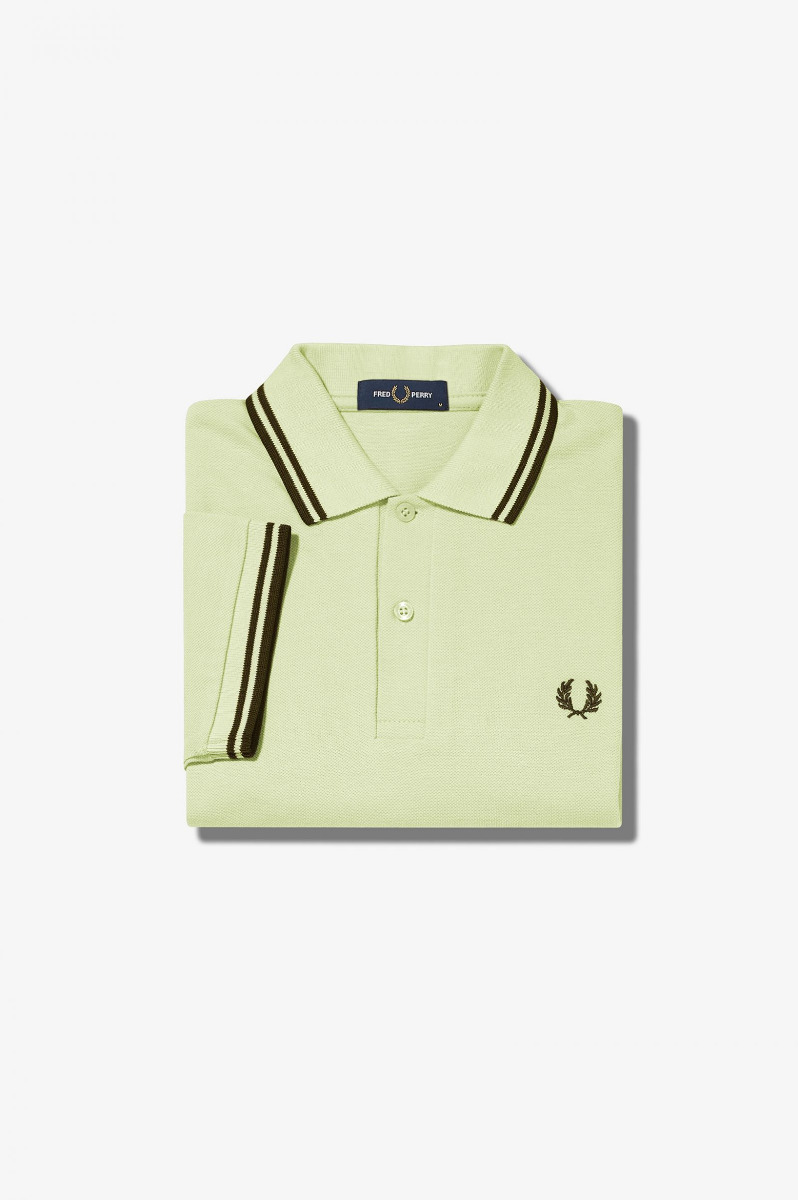 Fred Perry Twin Tipped Polo Shirt Willow M3600-M