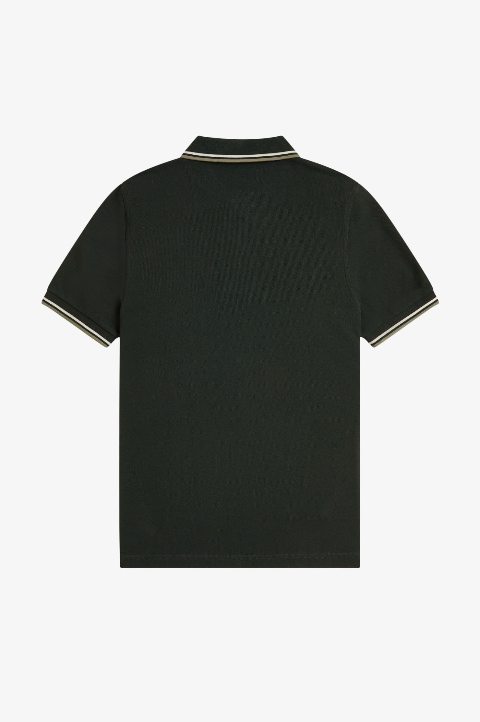 Fred Perry Shirt M3600 in Night Green/Light Ecru 
