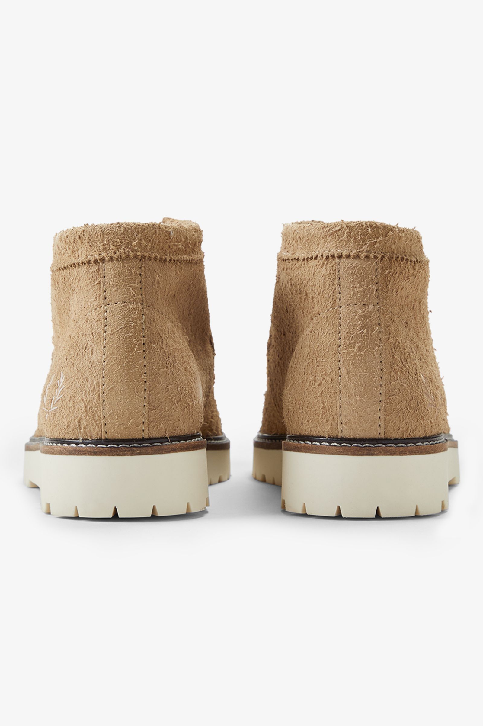 Fred Perry Mid Kenney Hairy Suede in Warm Stone