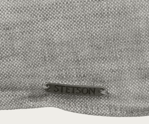 Stetson Texas Just Linen Flatcap Grau-Meliert 
