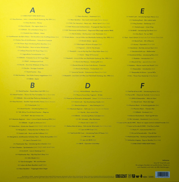 Various – Eine Stadt Wird Bunt (Hamburg Hip Hop History 1989-1999) (LP)