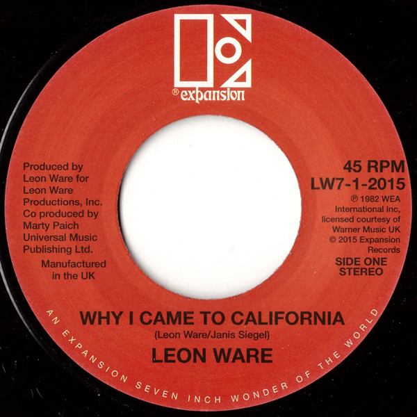 Leon Ware - Why I Came To California / Rockin' You Eternally (7")