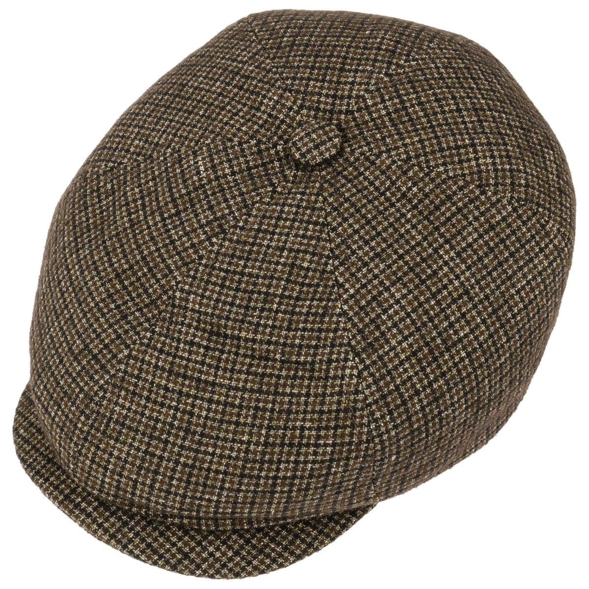 Kennett Wool-Mix Flat Cap brown-black-63