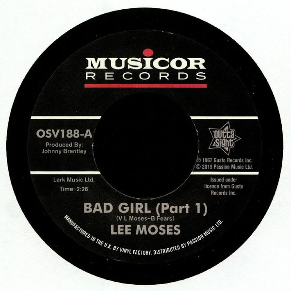 Lee Moses – Bad Girl (Part I) / Bad Girl (Part II) (7'') 