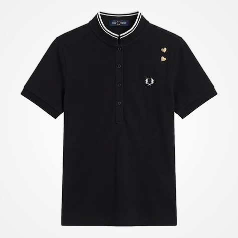 Fred Perry Amy Winehouse Tipped Polo Shirt (Black)