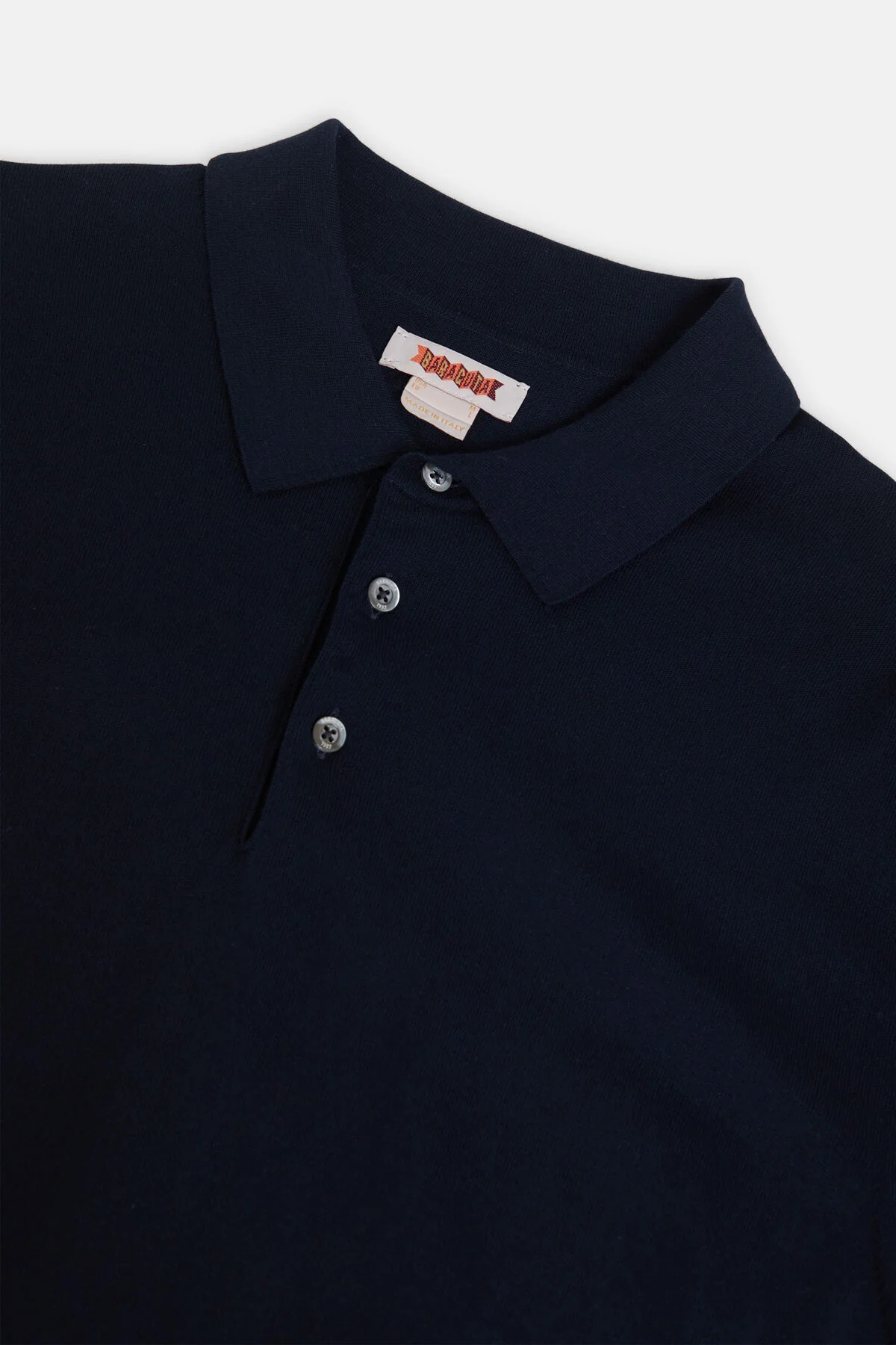 Baracuta Short Sleeve Knit Polo (Deep Blue)
