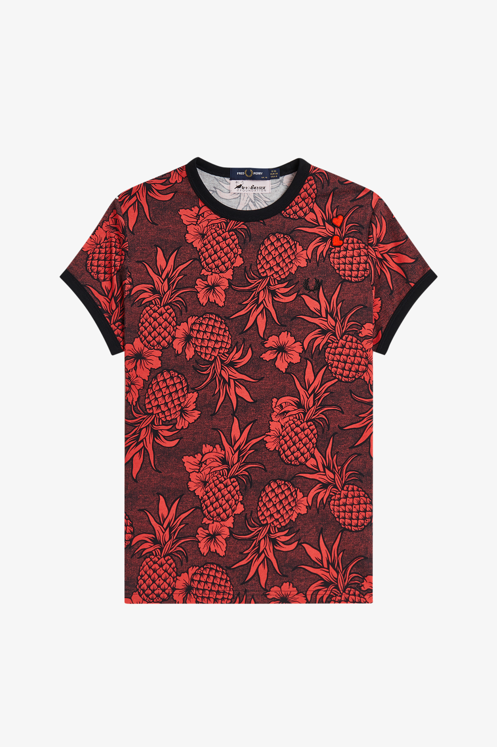 Fred Perry Amy Winehouse Printed T-Shirt