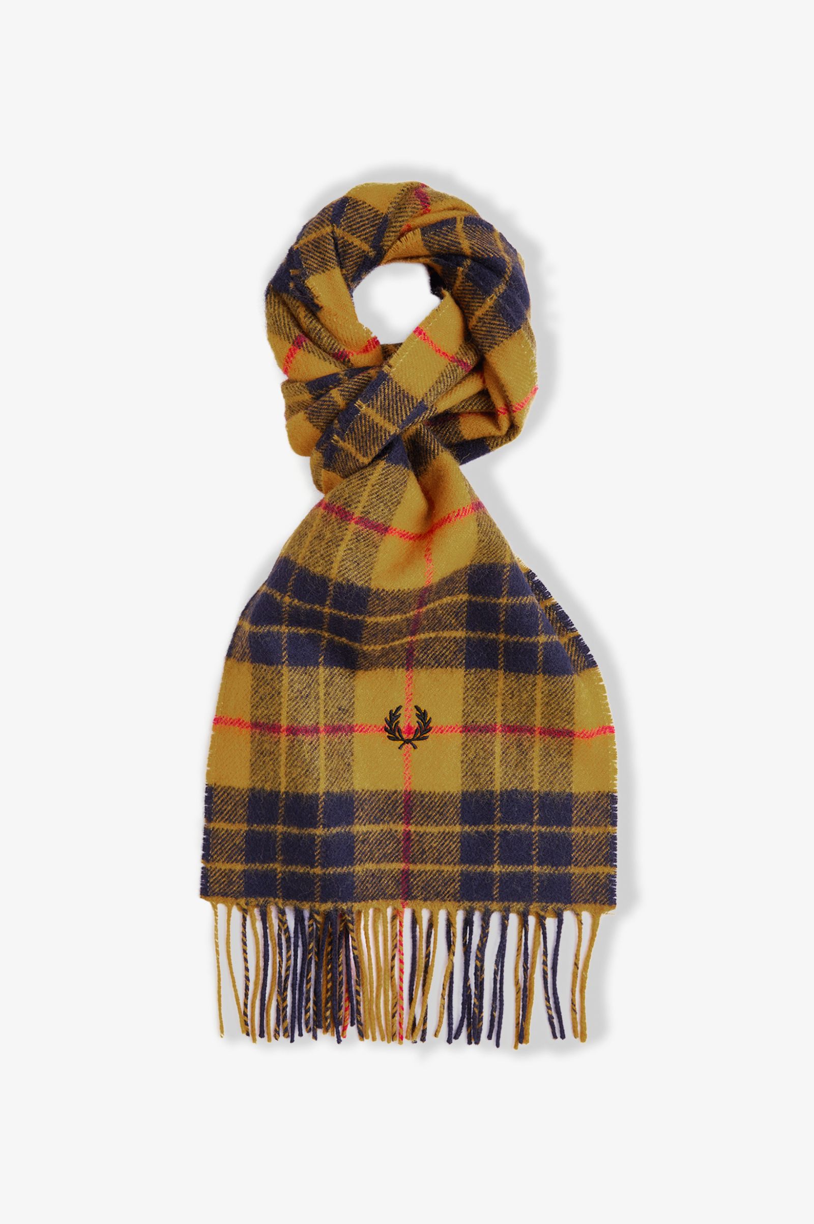 Fred Perry Lambswool Scarf (Gold)