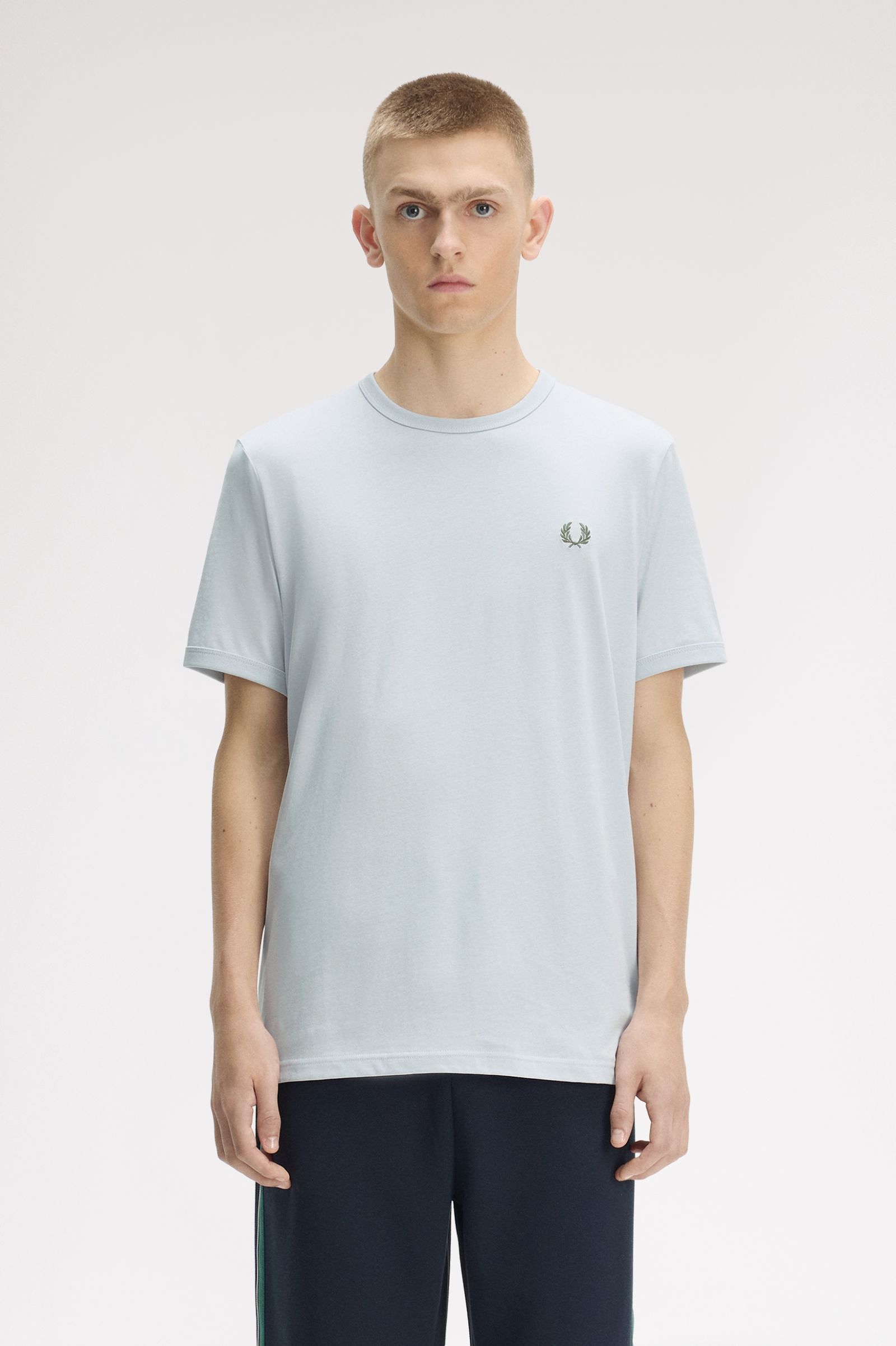 Fred Perry Ringer T-Shirt (Dusky Blue)