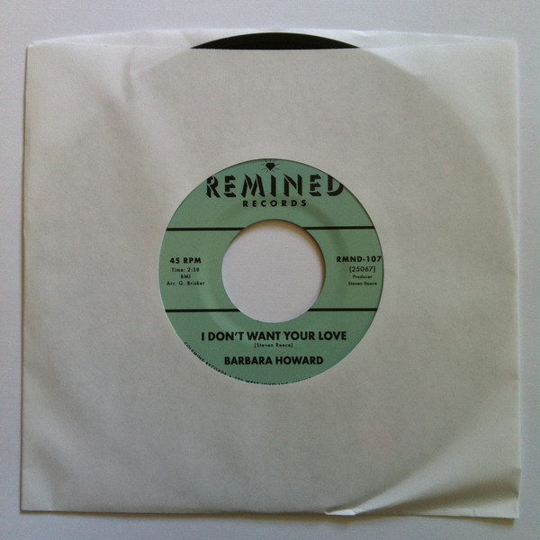 Barbara Howard - I Don't Want Your Love / The Man Above (7")