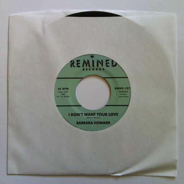 Barbara Howard - I Don't Want Your Love / The Man Above (7")