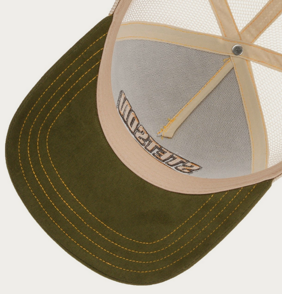 Stetson Muscle Car Heritage Trucker Cap (Beige/Green)