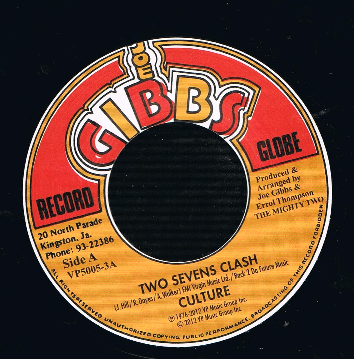 Culture - Two Sevens Clash / The Mighty Two - Fullfillment (7")