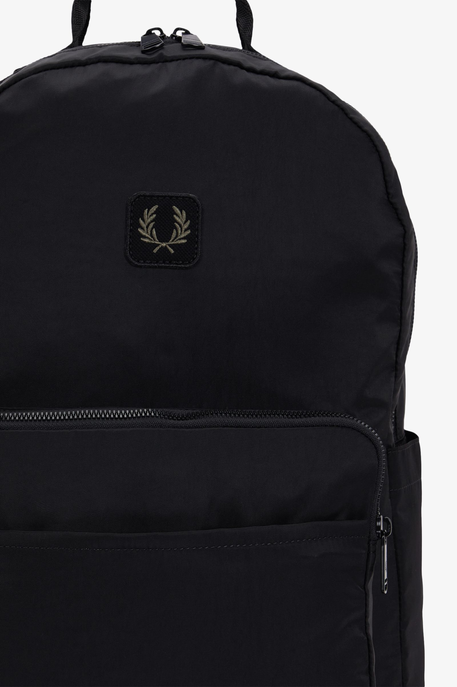 Fred Perry Crinkle Nylon Backpack (Black)