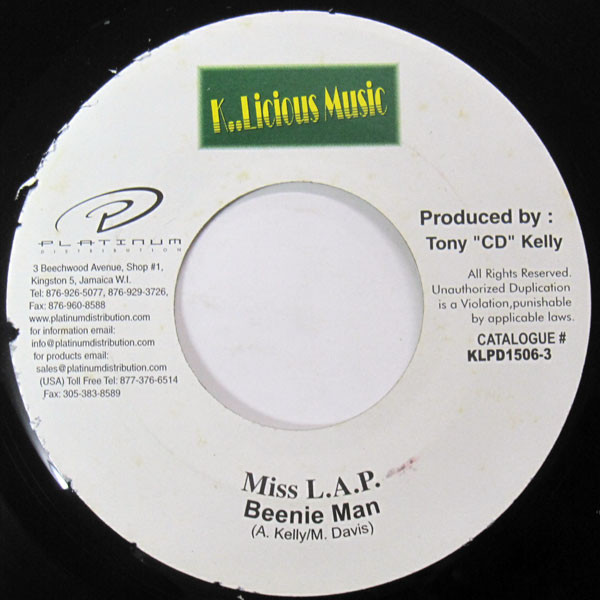 Beenie Man – Miss L.A.P. / Buy Out (Mega Mix) (7")        