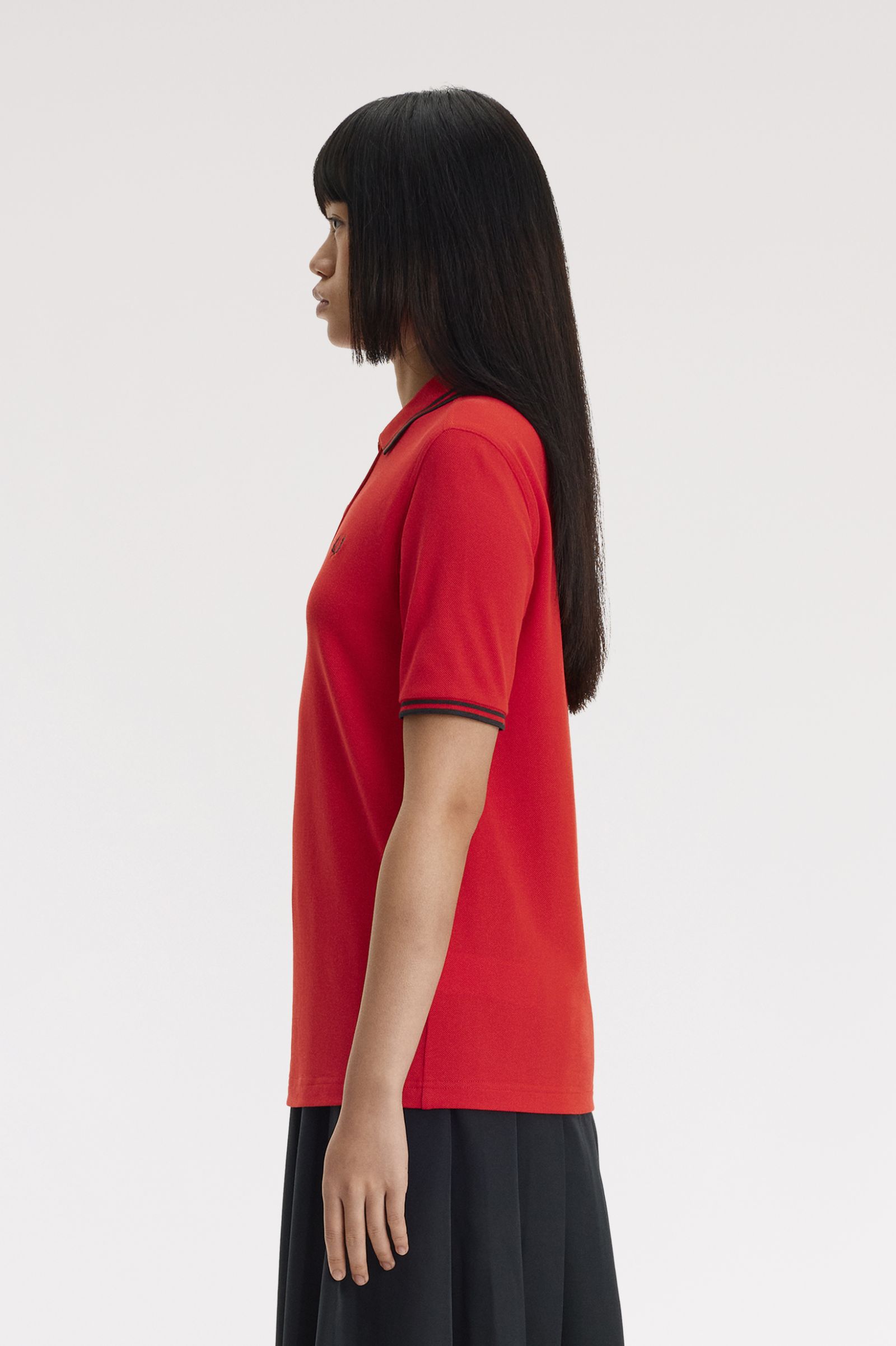 Fred Perry Twin Tipped Fred Perry Shirt (English Rose Red)