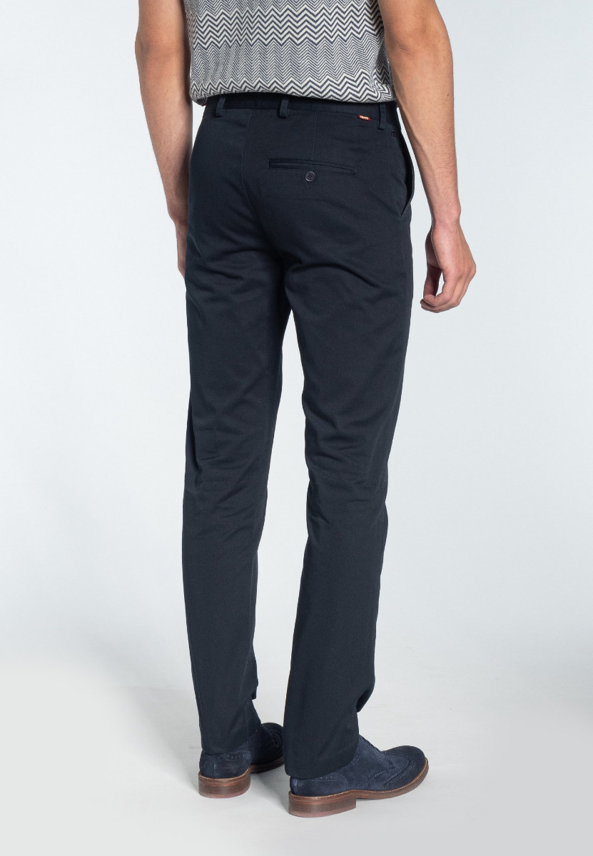 Merc Winston Sta Press Trousers Navy