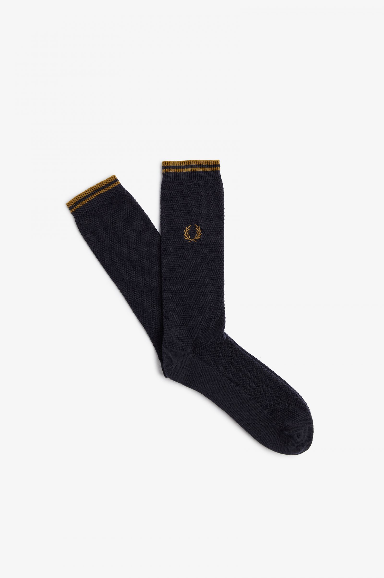 Fred Perry Tipped Socks (Navy/Dark Caramel)