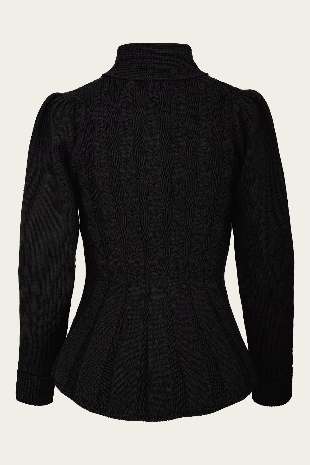 Emmy Design The Screen Siren Cardigan (Black Wool)