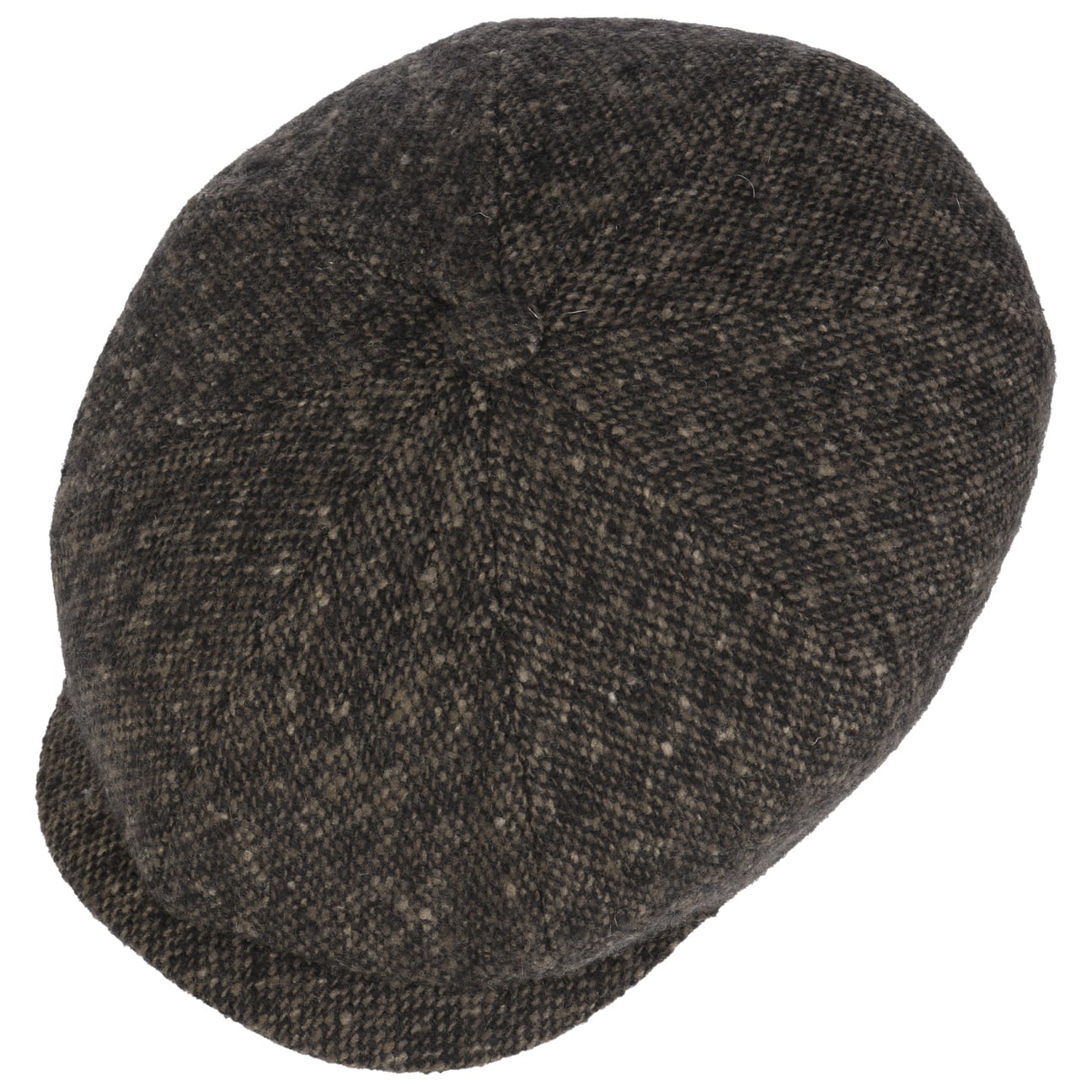 Stetson Hatteras Donegal Tweed Cap (Anthracite/Grey)