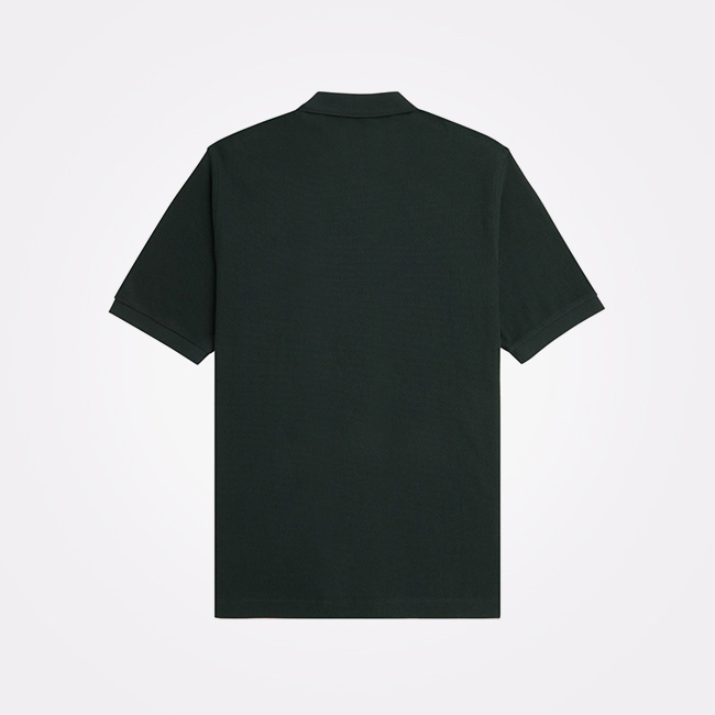Fred Perry Panelled Button through Polo Shirt (Dark Airforce)