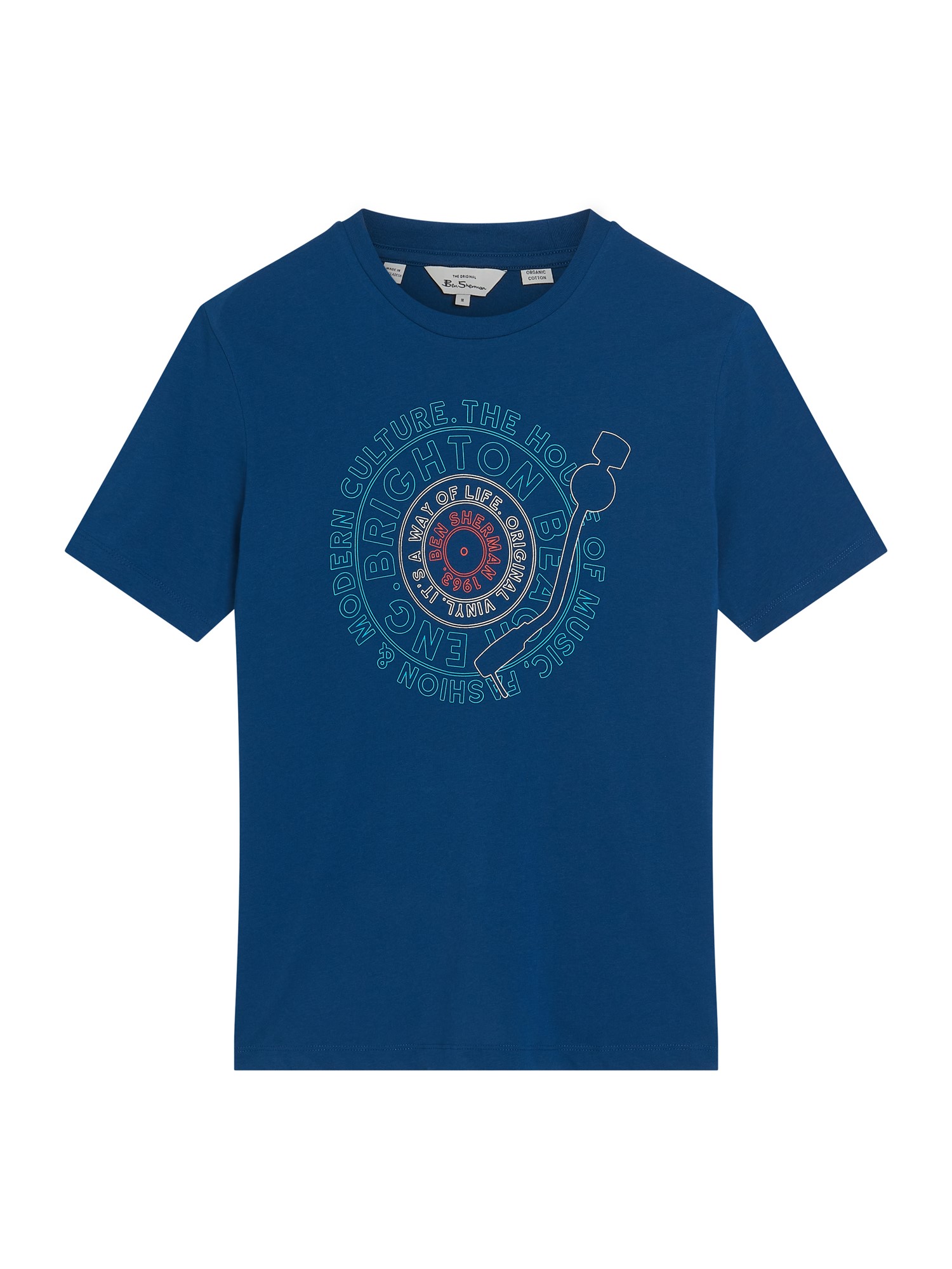 Ben Sherman Record Target T-Shirt in Blau