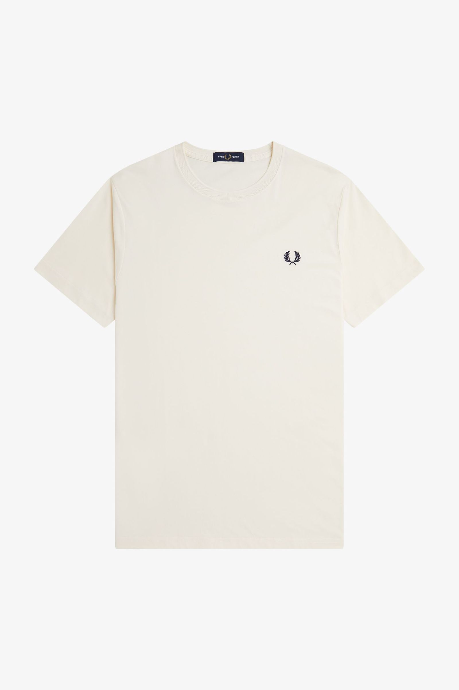 Fred Perry Crew Neck T-Shirt in Ecru