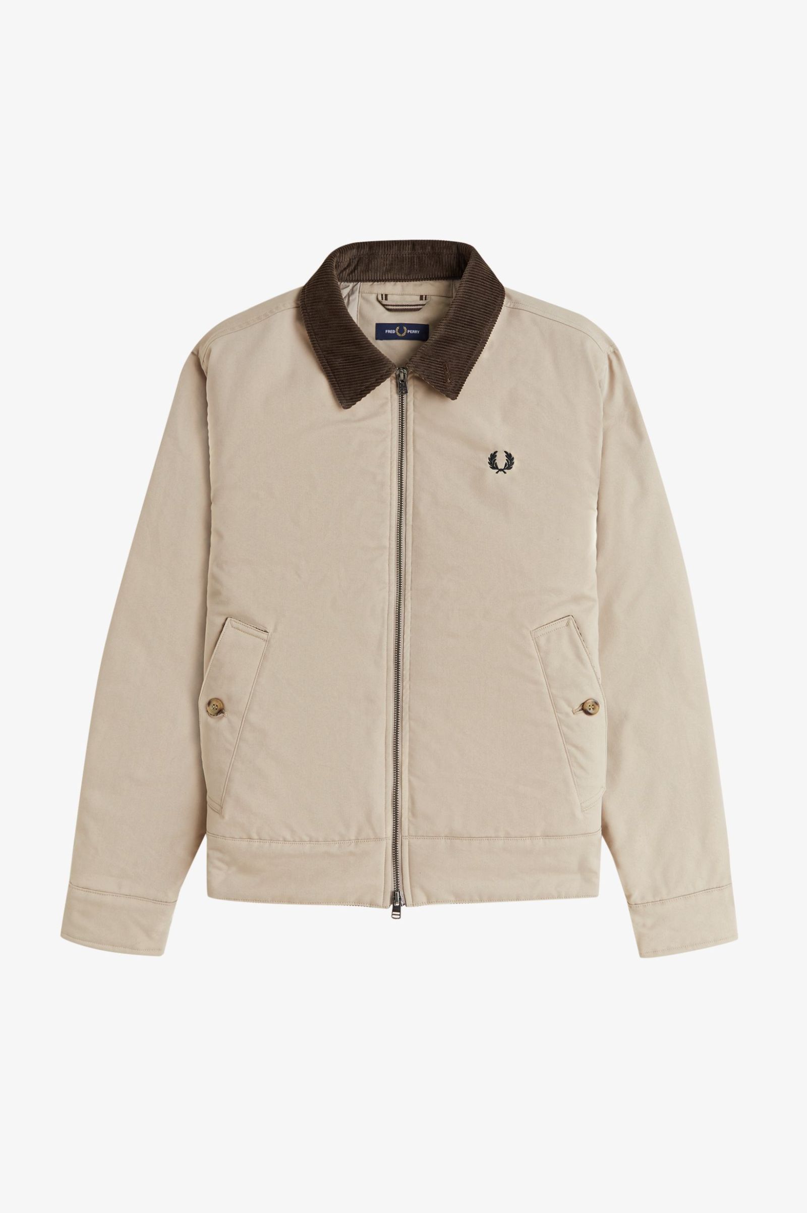 Fred Perry Cotton Caban Jacket (Warm Oat)