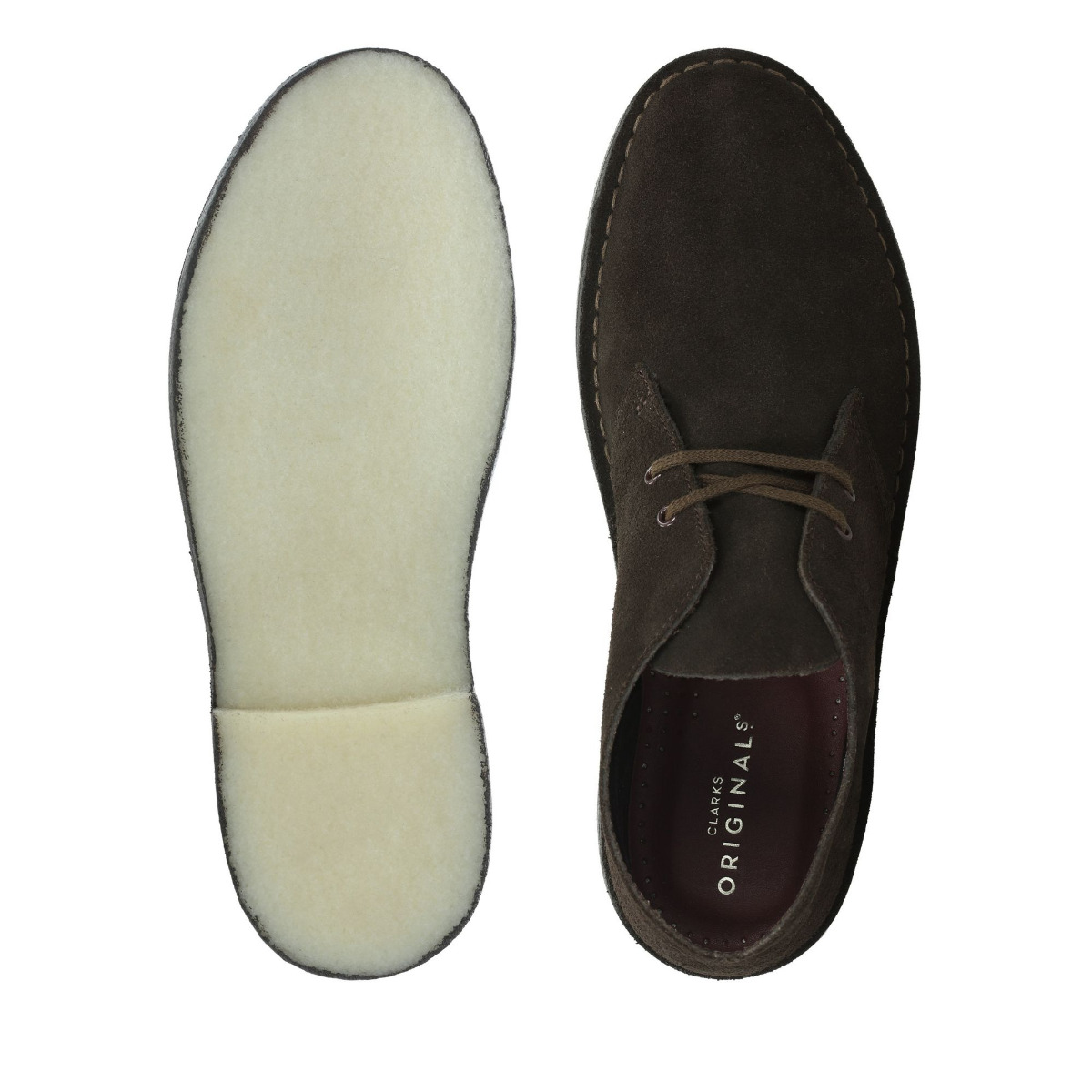 Clarks Desert Boot Herren Brown Suede-43