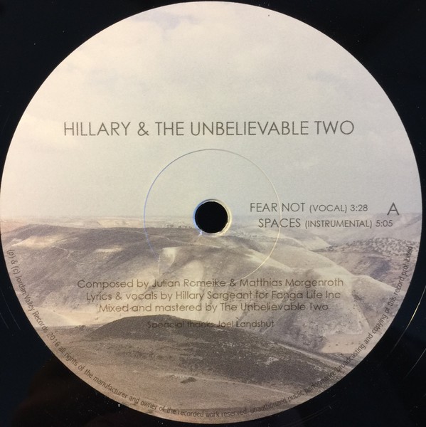Hillary Sargeant - Fear Not / Spaces /12")