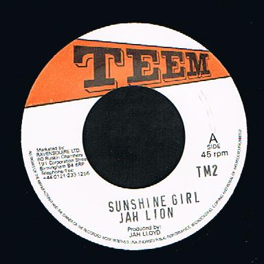Jah Lion - Sunshine Girl (7")