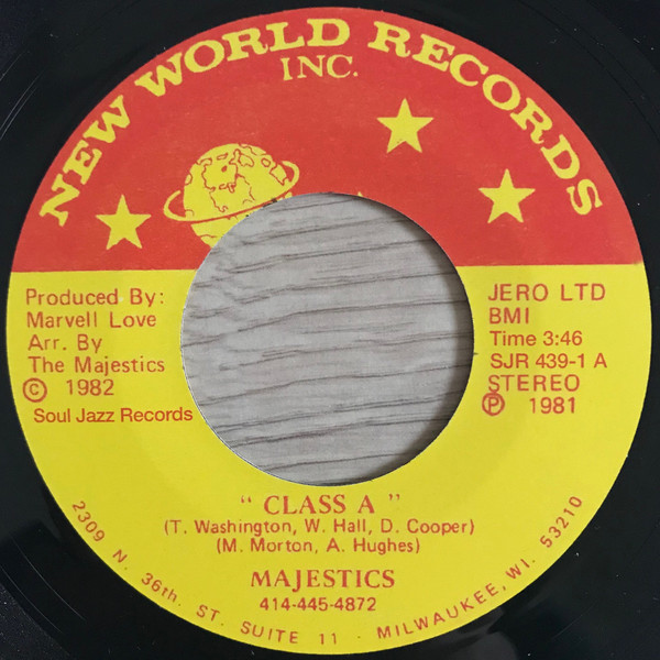 The Majestics - Class A / Key To Love (7")