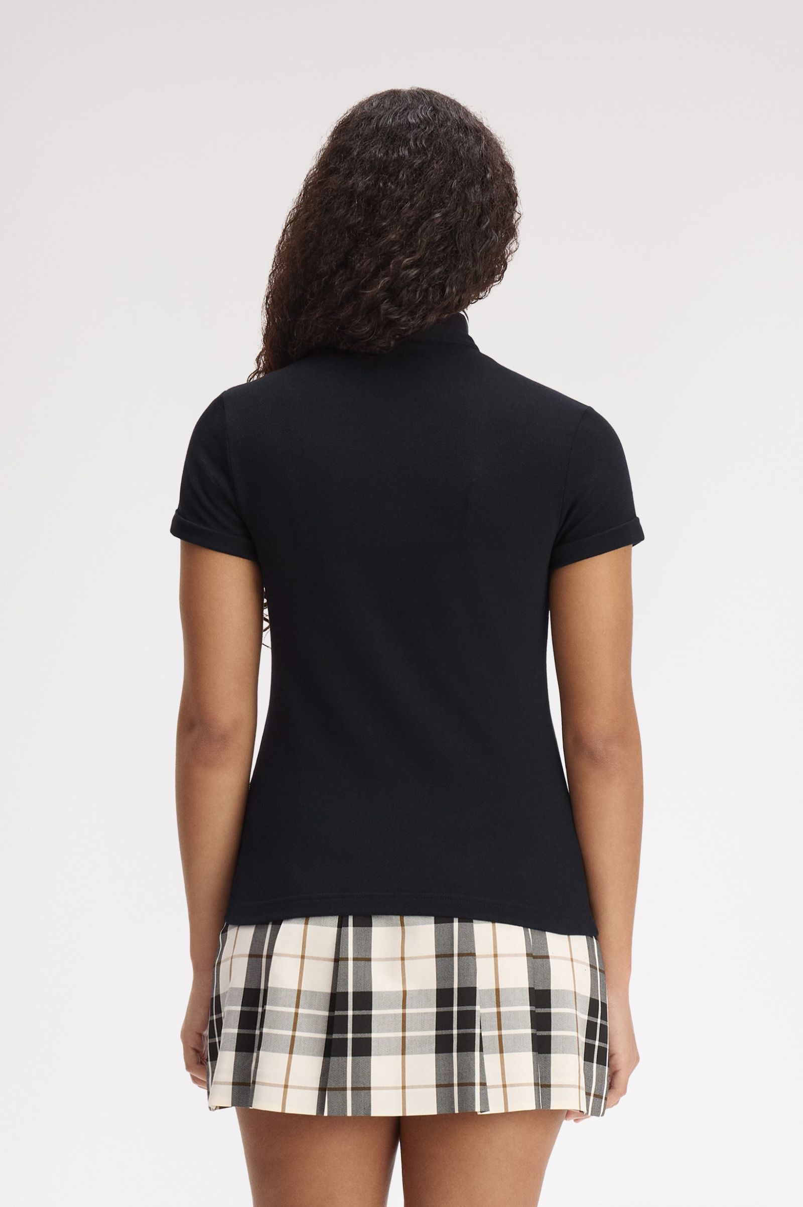 Fred Perry Amy Winehouse Tipped Polo Shirt (Black)