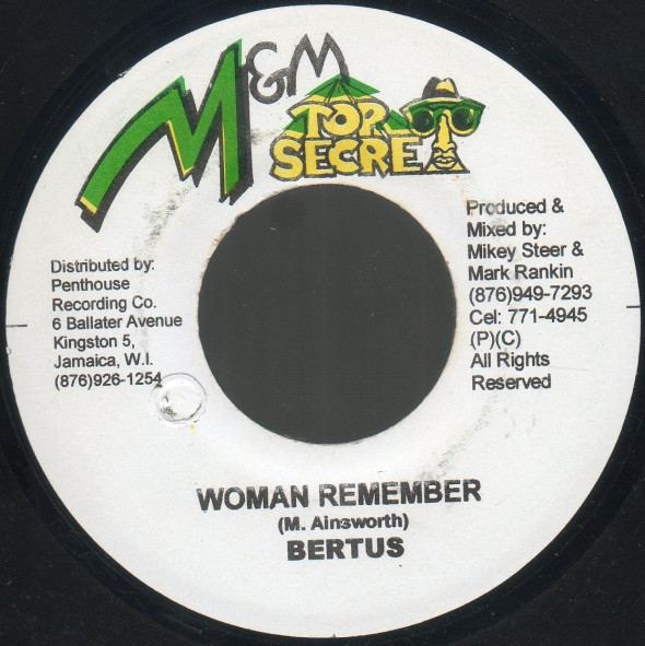 Bertus  – Woman Remember / Jerry  (7")      