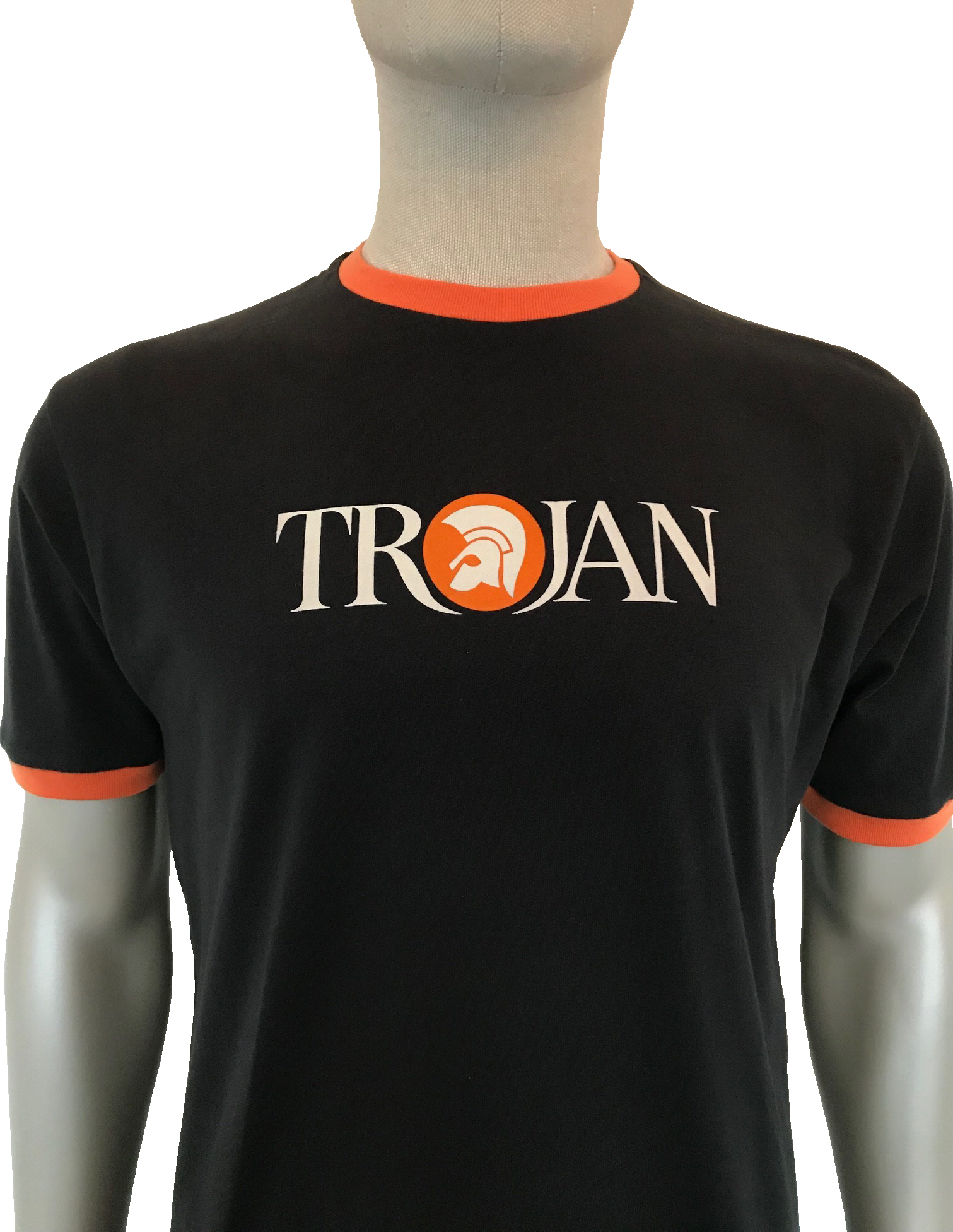 Trojan Helmet Logo Tee TC/1014 Trojan-L-Schwarz