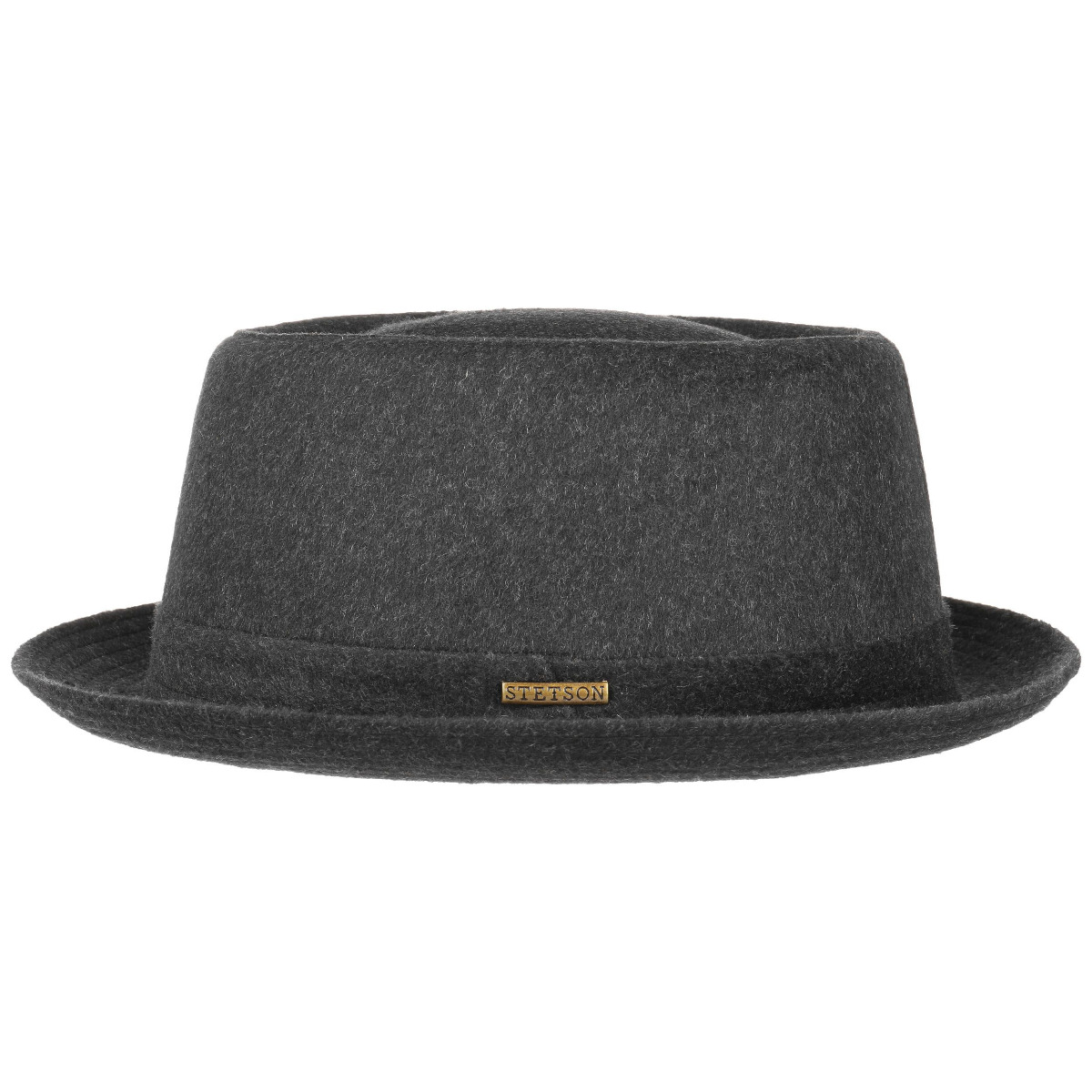 Wool Pork Pie Hat anthracite-62