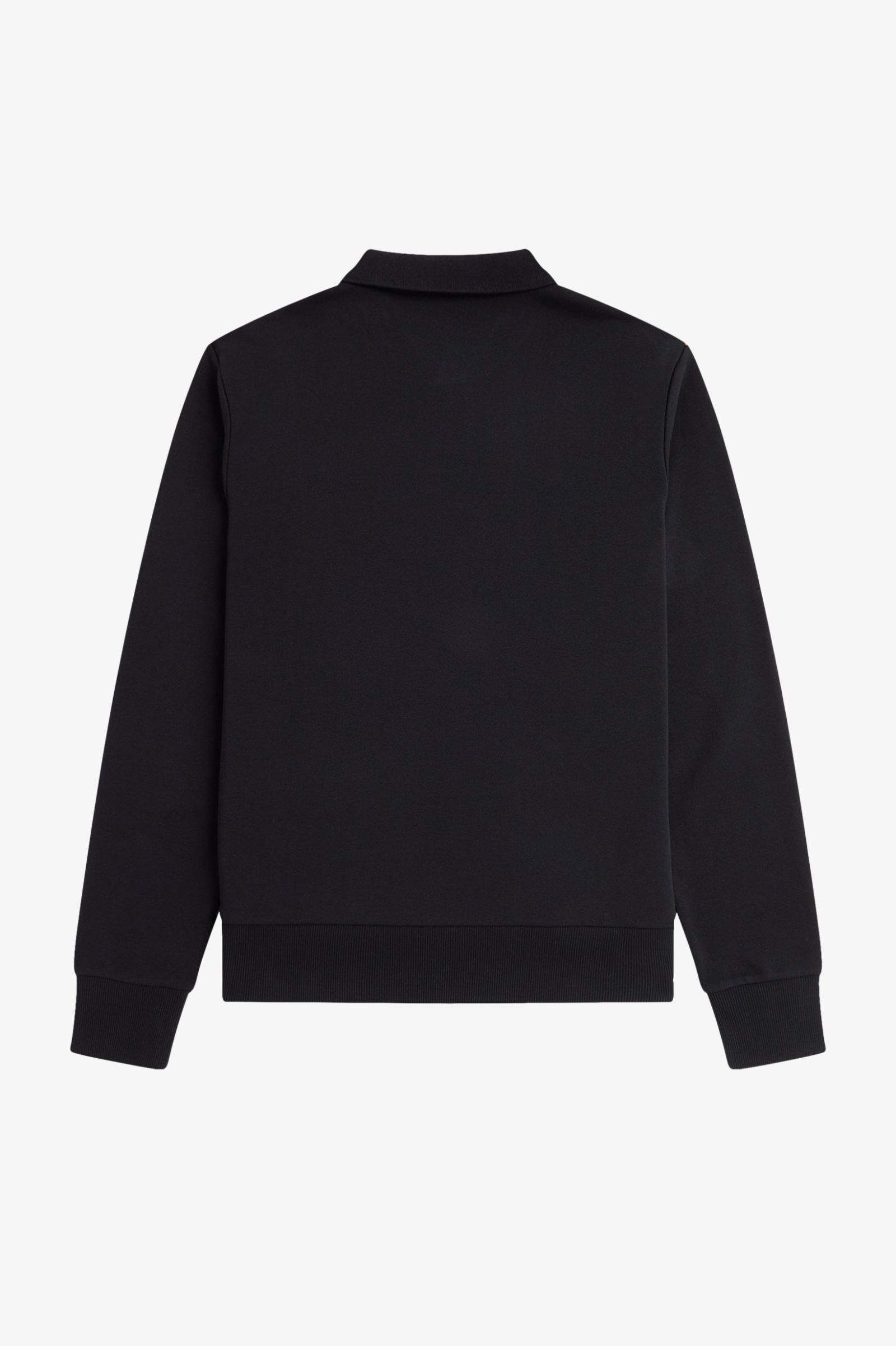 Fred Perry Collared Sweatshirt in Black