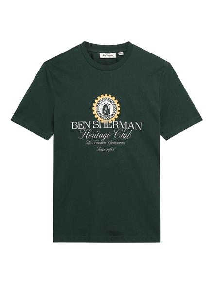 Ben Sherman Short Sleeve Heritage Club T-Shirt (Forest)