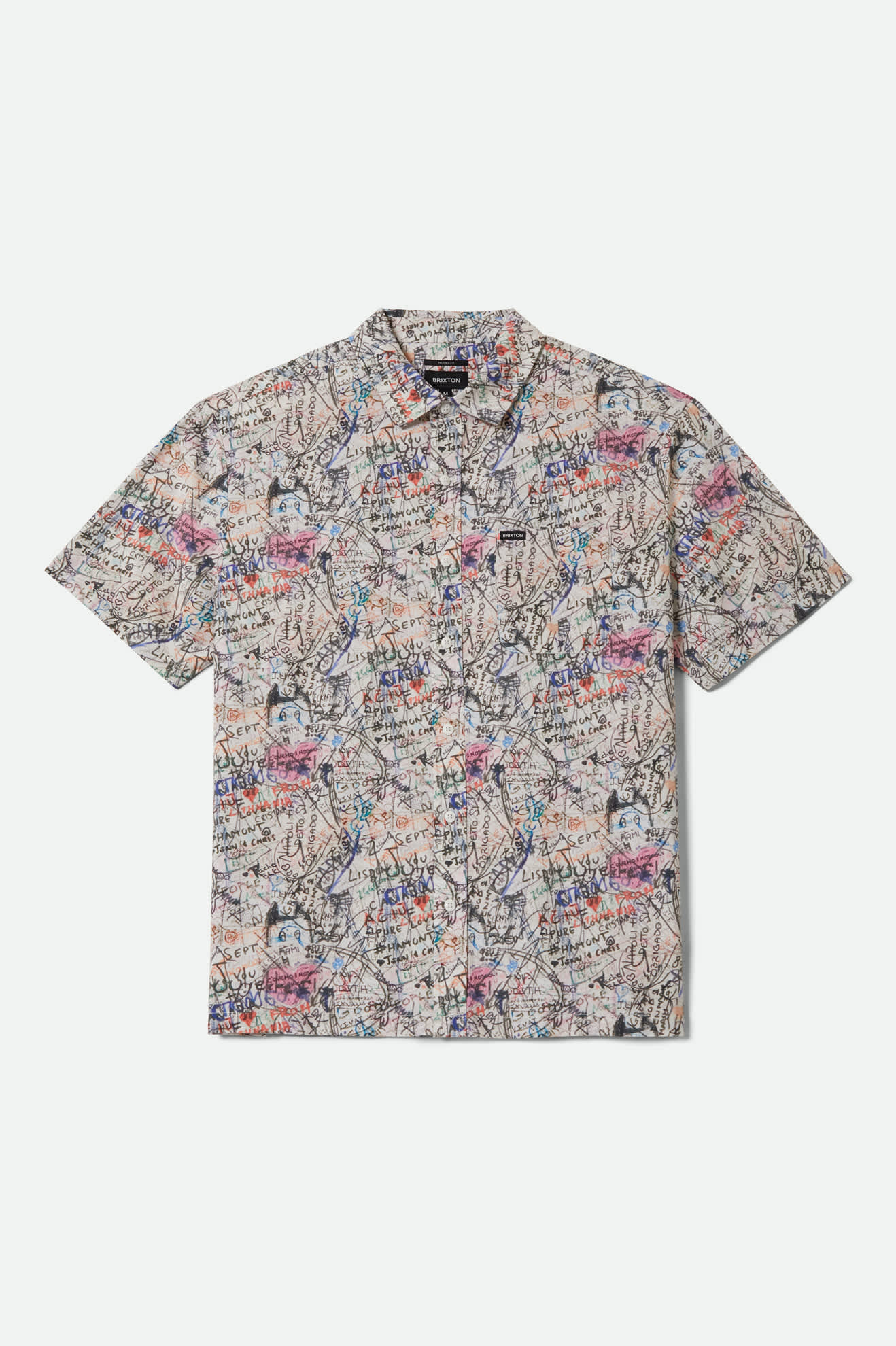 Brixton Cru Print Shirt (Graffiti)