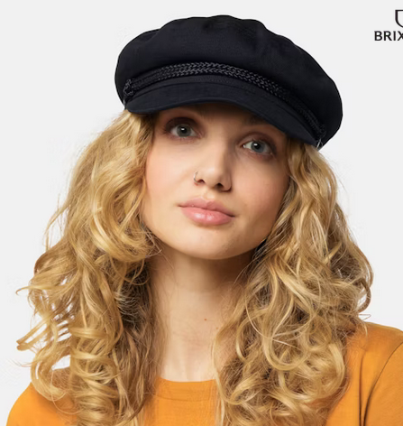 Brixton Fiddler Cap Schrimmütze in Schwarz