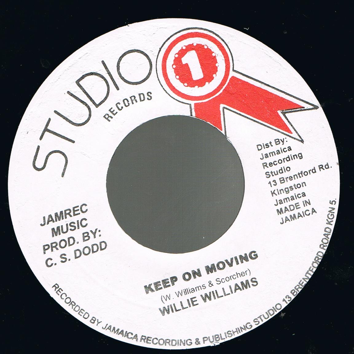 Willie Williams - Keep On Moving / Willie & Sound Dimension - Version (Original Stamper 7")