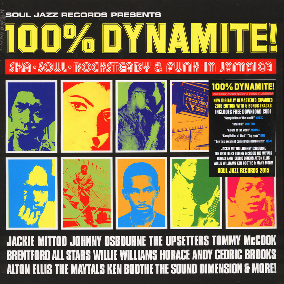 VA - Soul Jazz Records Presents 100% Dynamite. Ska, Soul, Rocksteady and Funk in Jamaica (DOLP)