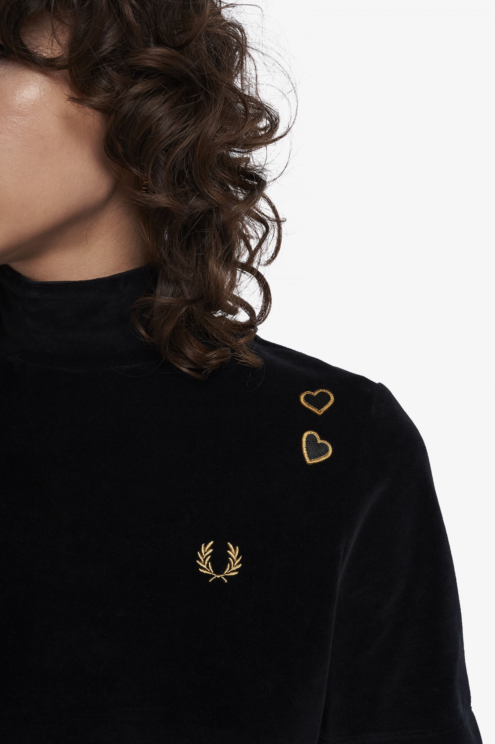 Fred Perry Amy Winehouse Foundation Velours-Top