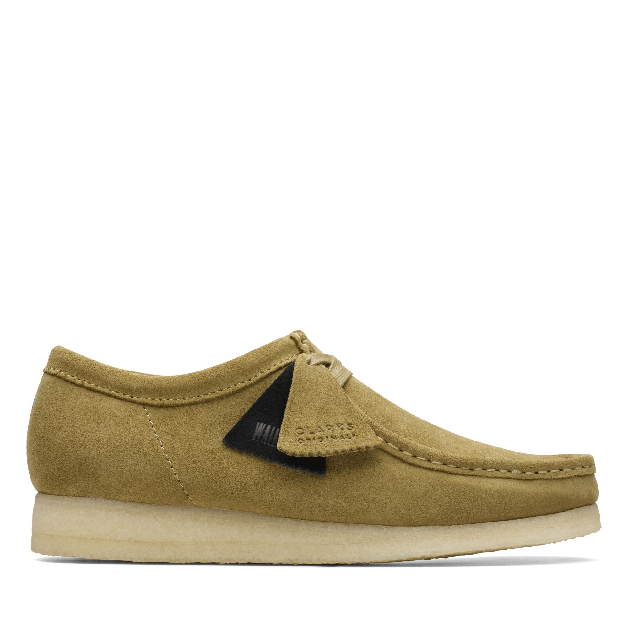 Clarks Wallabee in Mid Green Suede