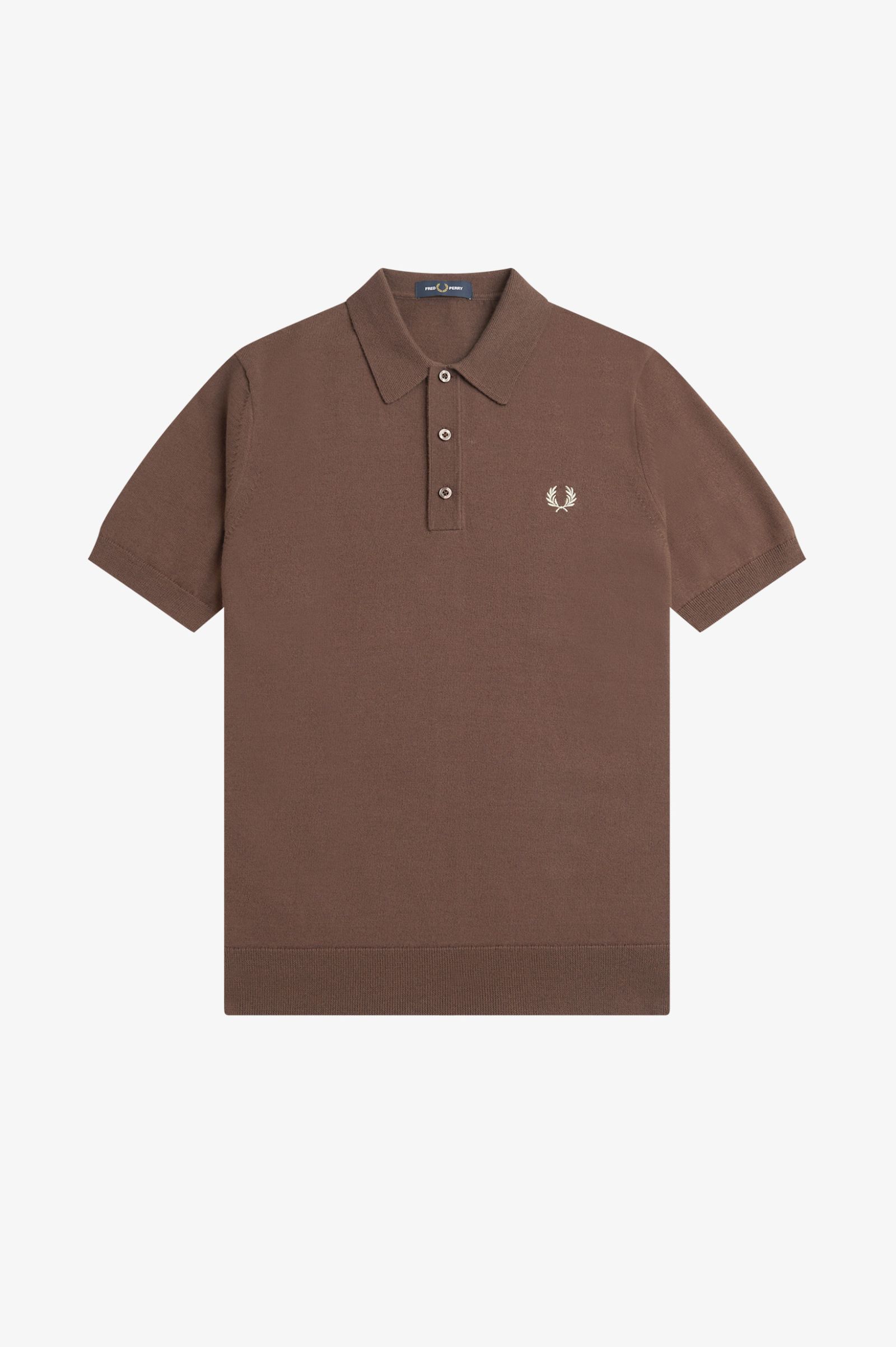 Fred Perry Classic Knitted Shirt in Carrington Brick