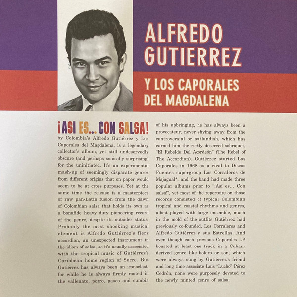 Alfredo Gutierrez, Los Caporales Del Magdalena – ¡Asi Es... Con Salsa! (LP)   