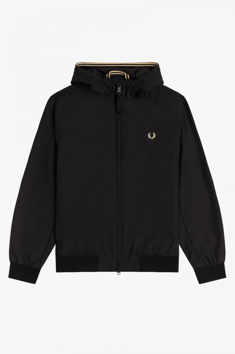 Fred Perry Hooded Brentham Jacke Black-XL