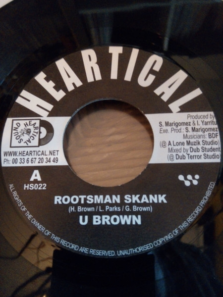 U Brown – Rootsman Skank / Basque Dub Foundation–	Melodica Slave (7")     
