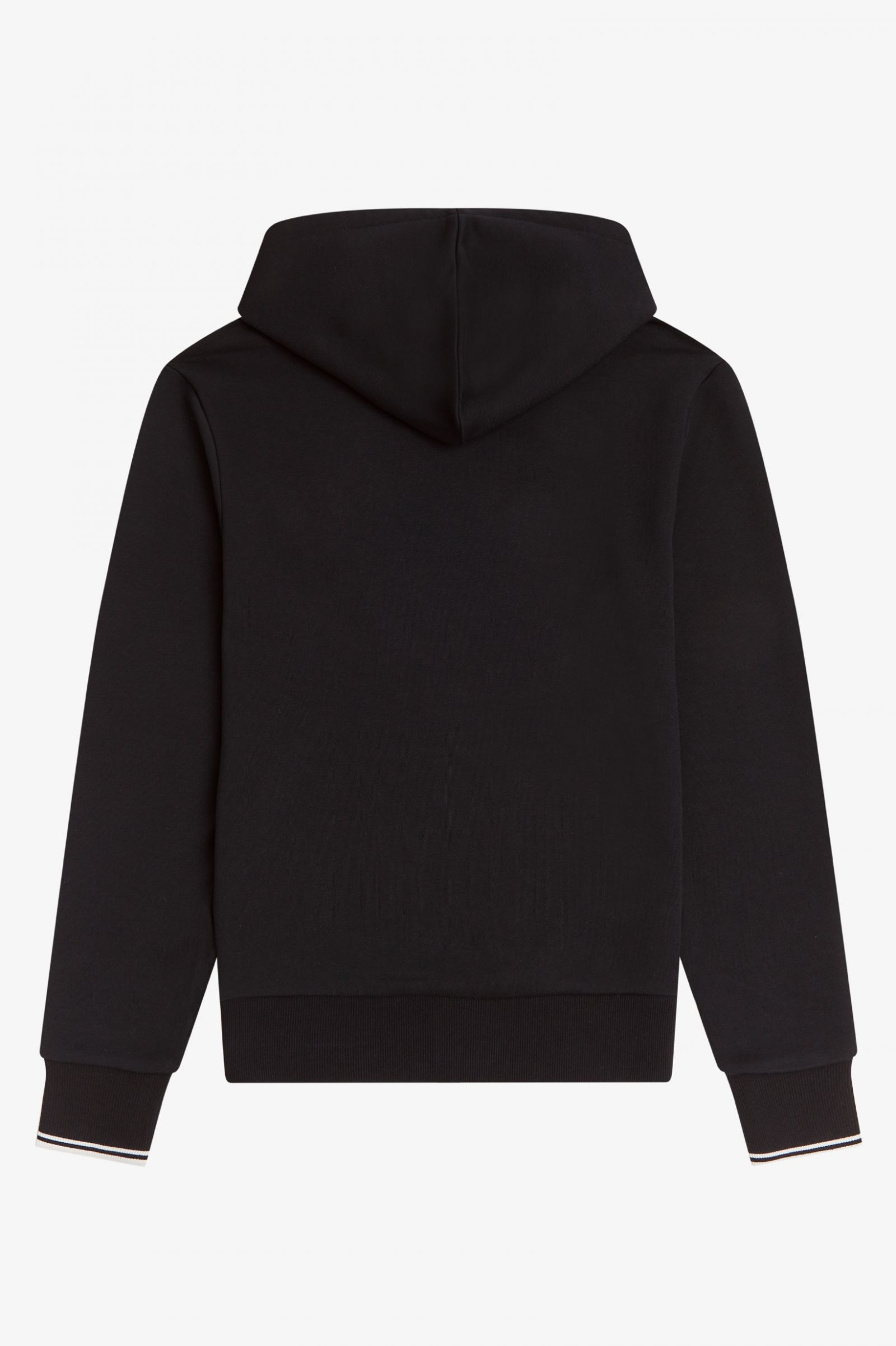 Fred Perry Tipped Hooded Sweatshirt (Black)