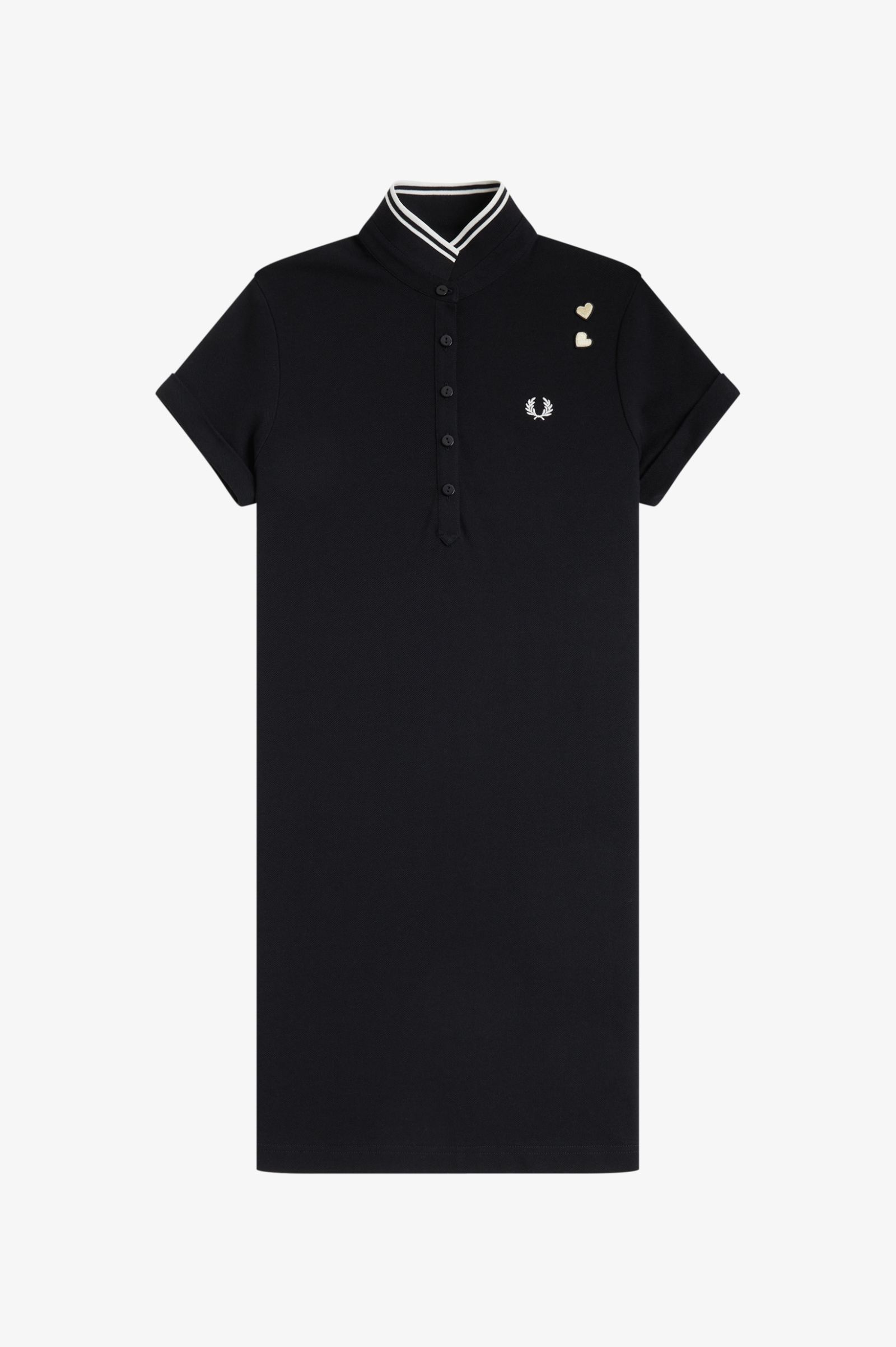 Fred Perry Amy Winehouse Tipped Polo Dress (Black)